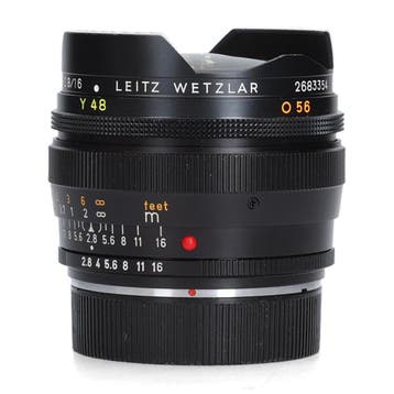 Leica Elmarit-R 16mm f/2.8 Fisheye - Fisheye, Ophalen of Verzenden