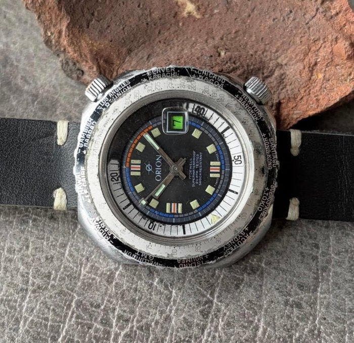 Orion - Jumbo Diver Watch - Sans prix de réserve - Homme -, Handtassen en Accessoires, Horloges | Heren