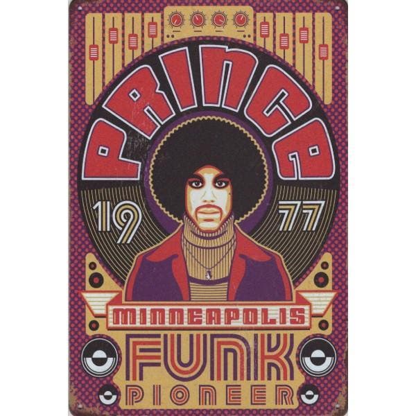 Wandbord -  Prince Minnerpolis Funk Pioneer 1977, Huis en Inrichting, Woonaccessoires | Wanddecoraties, Nieuw