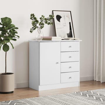 Dressoir ALTA massief hout | Retour Deal | Sla je slag, 50 tot 100 cm, Zo goed als nieuw, Met lade(s), Grenenhout
