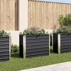 vidaXL Plantenbak verhoogd 100x40x77 cm gegalvaniseerd staal, Verzenden, Nieuw