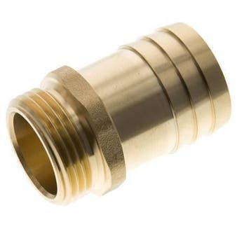 G 1 Buitendraad x 32mm Messing Slangpilaar 16 Bar, Verzenden, Nieuw