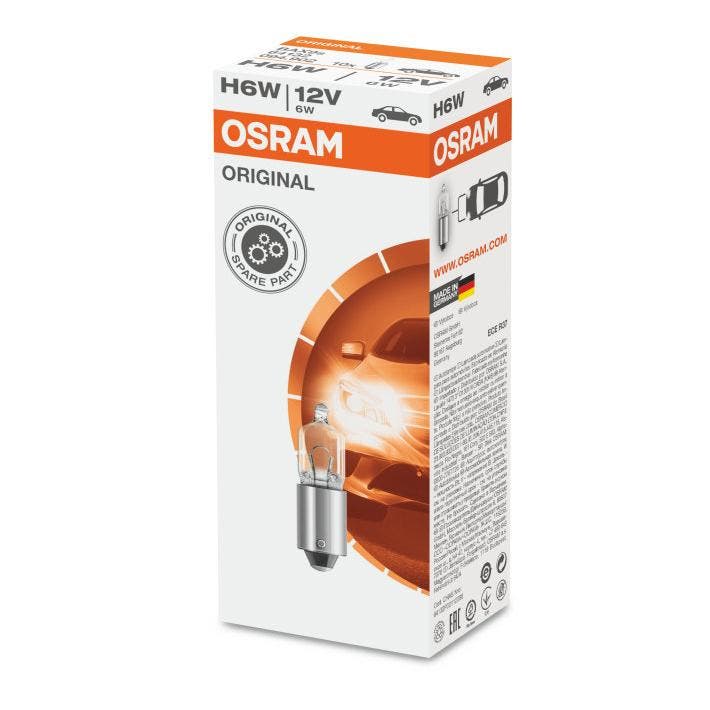 Osram H6W Halogeenlamp BAX9s 12V Original Line 10 Stuks, Auto-onderdelen, Verlichting, Nieuw, Ophalen of Verzenden