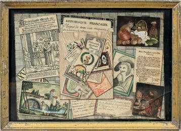 German school (XVIII-XIX) - Trompe loeil with documents,