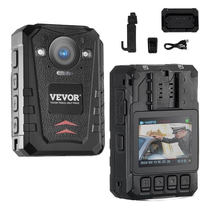 Politie Bodycam 2K 11u accu | Retour Deal | Sla je slag, Audio, Tv en Foto, Videobewaking, Zo goed als nieuw, Verzenden