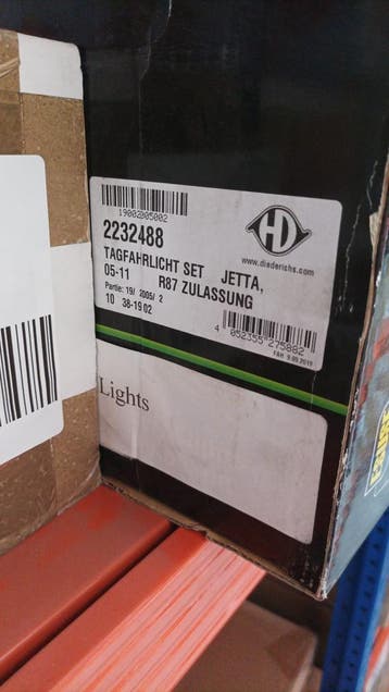 Golf V/Jetta III dagrijverlichting | Retour deal | Sla je..., Auto-onderdelen, Verzenden, Nieuw, Volkswagen