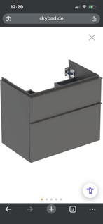 Geberit iCon Wastafelkast Lava-Mat 74x61.5x47.6cm, Ophalen, Wastafel