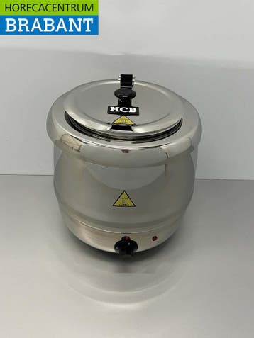 HCB RVS Soepketel Soepterrine 10 liter 230V Horeca, Ophalen of Verzenden, Nieuw in verpakking
