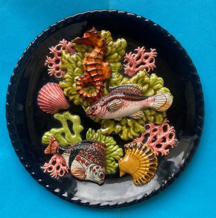 Vallauris - Assiette murale - Céramique - Assiette en, Antiquités & Art, Curiosités & Brocante