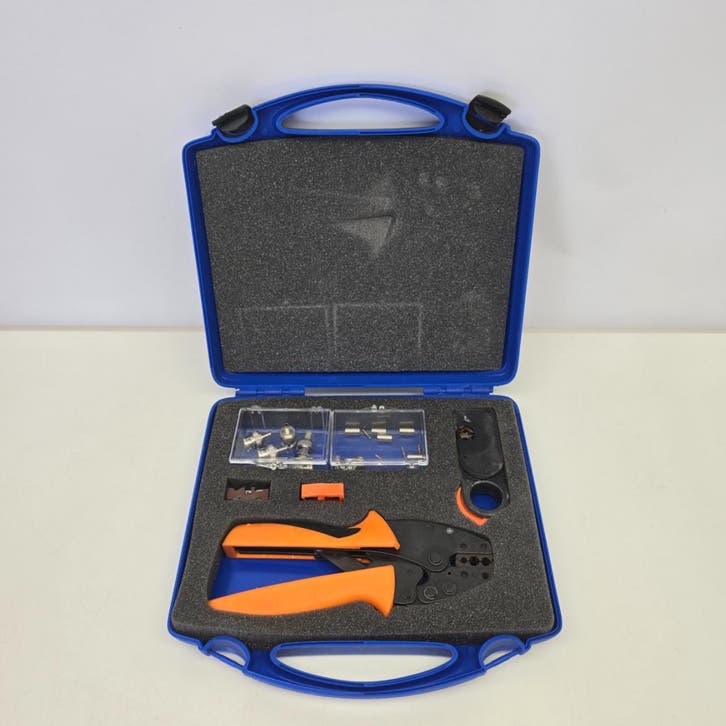 Radiall KRIMPTANG R282 223 Incl. Toebehoren | Nette Staat, Doe-het-zelf en Bouw, Gereedschap | Handgereedschap, Nieuw, Ophalen of Verzenden