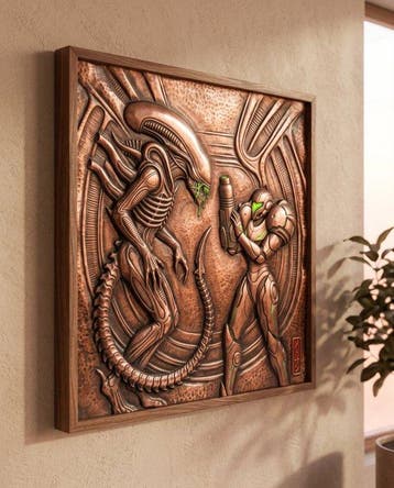 MEDSAN - Xenomorph vs Samus Copper Relief () -