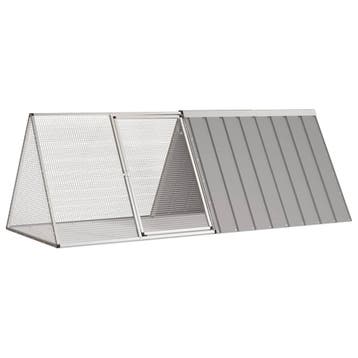 vidaXL Konijnenhok 201,5x80,5x71 cm gegalvaniseerd staal, Dieren en Toebehoren, Verzenden, Nieuw