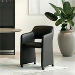 Leren eetkamerstoel Icon - Toledo Antracite (donkergrijs), Huis en Inrichting, Stoelen, Bohemian, Eigentijds, Industrieel, Klassiek, Modern, Retro, Romantisch, Scandinavisch, Vintage