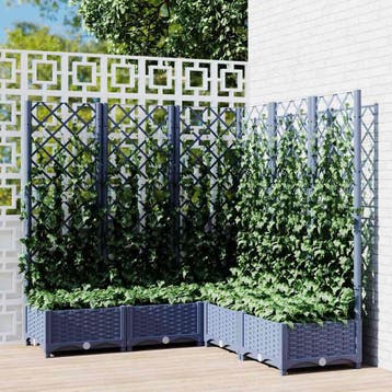 vidaXL Tuin Blauw Grijs 120 x 120 x 121,5 cm, Verzenden