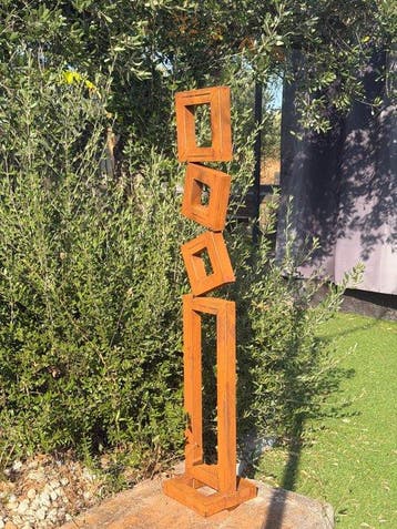 Ana Lucia B.M - Sculpture Corten - XXL - NO Reserve