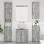 vidaXL Badkamer wandkast TULUM Grijs Sonoma 37 x 24,5 x 86, Verzenden, Nieuw