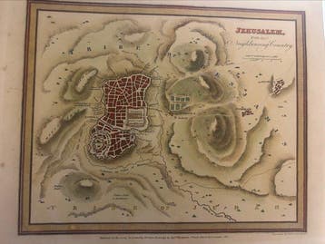 Azië - Jeruzalem; William Collins // Sidney Hall - Plan of, Nieuw