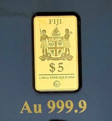 Fiji. 5 Dollars Cologne Cathedral, Oro 1/100 Oz (.999) Proof
