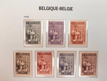 België 1933/1934 - Anti-Tuberculosis – “Croix de Lorraine”, Gestempeld
