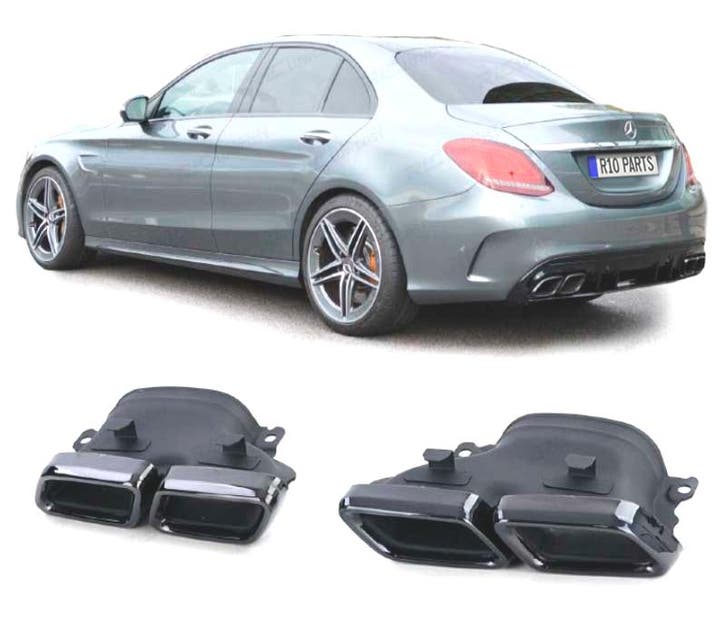 EMBOUT DÉCHAPPEMENT MERCEDES CLASSE C W205 14-18 LOOK C63 A, Auto-onderdelen, Uitlaatsystemen, Verzenden