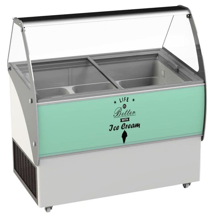 Schepijsvitrine | CURAÇAO | Energiezuinig | 454L | 10x 5L |, Articles professionnels, Horeca | Équipement de cuisine, Envoi
