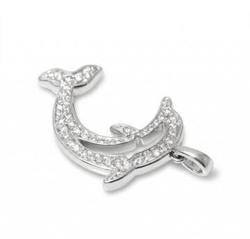 Hanger - 14 karaat Witgoud - 0.32ct. tw. Diamant