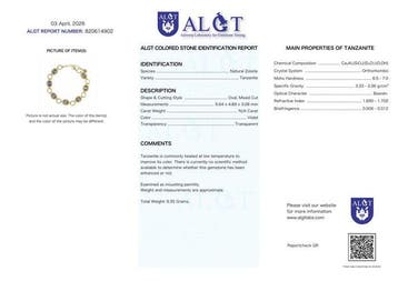 Zonder minimumprijs - Armband Zilver - Tanzaniet -, Nieuw