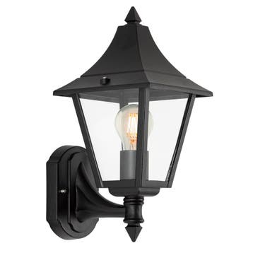 Buitenverlichting wand vierkant Livorno staand zwart, Verzenden, Nieuw