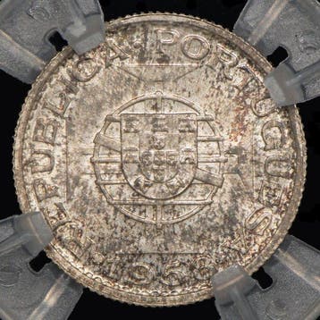 Portugees Timor. Republic. 3 Escudos 1958 - GENI - MS 63