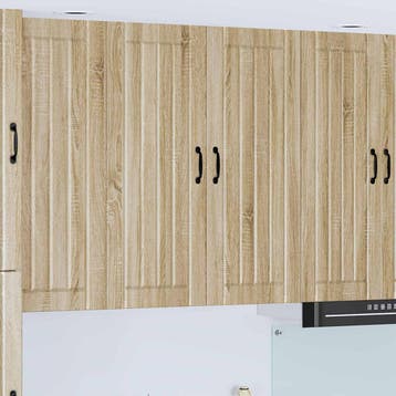 vidaXL Wandkast LUCCA Sonoma Eiken 80 x 31 x 100 cm Bewerkt, Verzenden