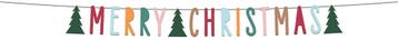 Letterslinger Merry Christmas Holy Jolly 1,5m, Verzenden, Nieuw