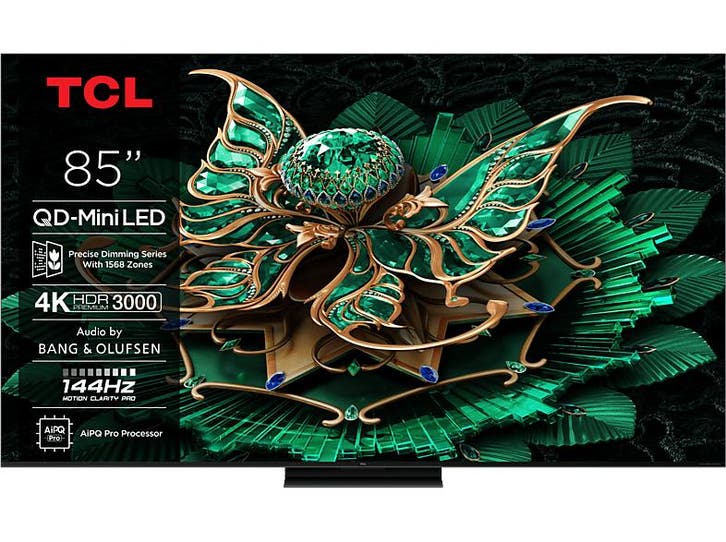 Tcl -   Qd-miniled Google Tv 85 (2025) - Zwart, Audio, Tv en Foto, Televisies, 100 cm of meer, 100 cm of meer, Nieuw, Overige merken