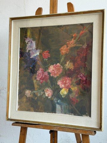 Mario Acerbi (1887-1982) - Vaso di fiori, Antiek en Kunst