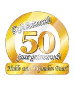 Deurbord 50 Jaar Getrouwd 50cm, Verzenden, Nieuw
