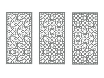 Veiling - 3x Composiet terrasscherm Alhambra 180x90cm, Tuin en Terras, Nieuw