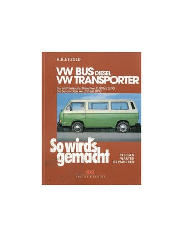 1980 - 1992 VOLKSWAGEN TRANSPORTER & BUS T3 DIESEL VRAAGBA.., Ophalen of Verzenden