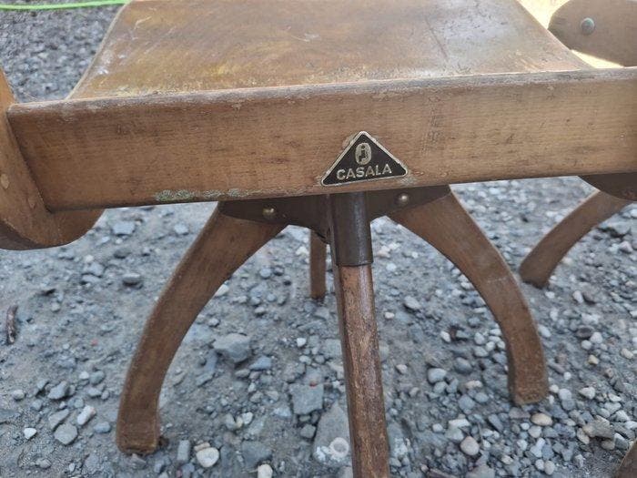 Casala - Stoel - Hout - Vier stoelen, Antiquités & Art, Art | Objets design