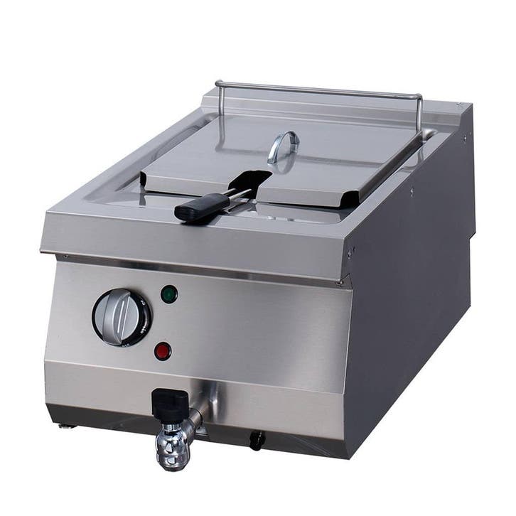 Heavy Duty Friteuse Elektrisch | 60–190°C | RVS | RVS, Zakelijke goederen, Horeca | Keukenapparatuur, Nieuw in verpakking, Verzenden