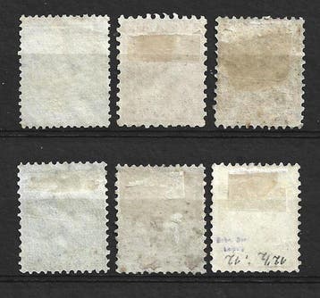 Nederland 1867/1868 - Koning Willem III - NVPH 7-12