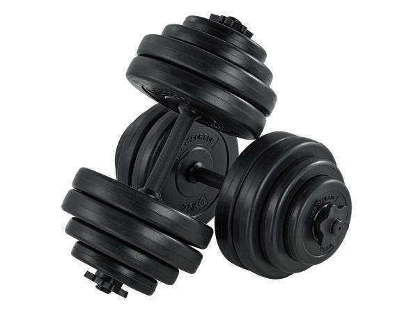 Veiling - Dumbbellset - Totaal 30kg - 2 stuks - Zwart, Sport en Fitness, Fitnessmaterialen, Nieuw