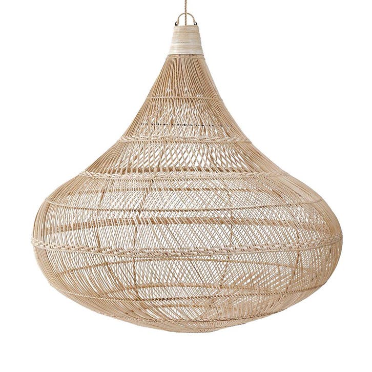 Bazar Bizar Drop Hanglamp - Naturel - Xl - Nieuw in, Huis en Inrichting, Lampen | Hanglampen, Nieuw, Overige materialen, 75 cm of meer