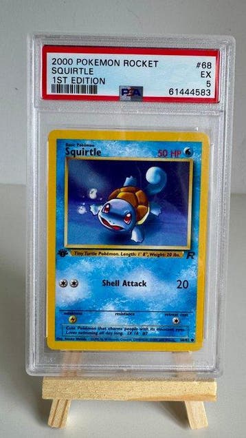 Pokémon - 1 Graded card - Squirtle #68 First edition - PSA 5, Nieuw