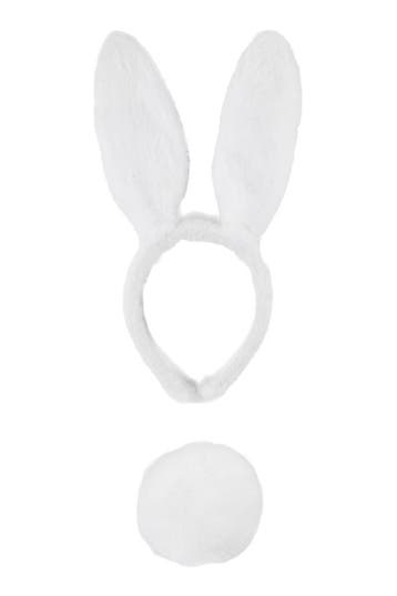 KIMU® Haarband Konijn Wit met Staart Diadeem Konijnenoren Or, Kleding | Dames, Ophalen of Verzenden, Nieuw