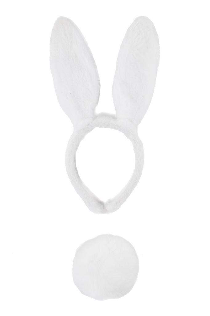 KIMU® Haarband Konijn Wit met Staart Diadeem Konijnenoren Or, Kleding | Dames, Carnavalskleding en Feestkleding, Nieuw, Ophalen of Verzenden