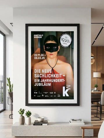 Arno Henschel - Dame mit Maske - XXL Plakat - Die neue