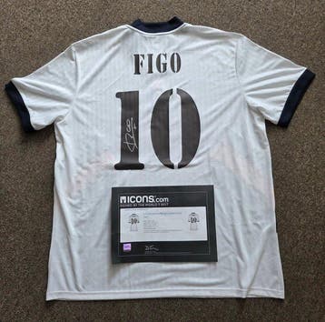 Real Madrid - Ligue de Champions - Luis Figo - Maillot de, Nieuw