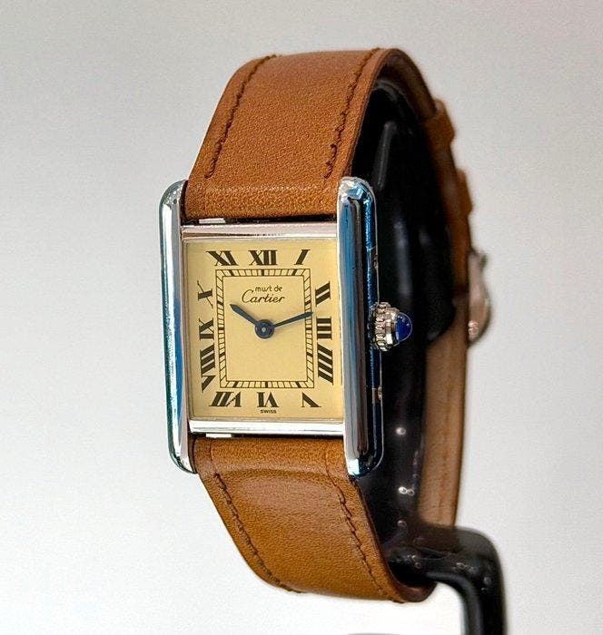 Cartier - Tank Must de Cartier - N.O.S. 666001 (stickers) -, Handtassen en Accessoires, Horloges | Heren