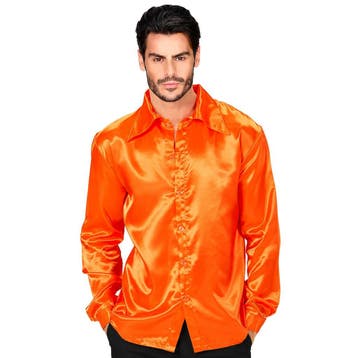 Disco Blouse Oranje Heren, Verzenden