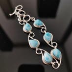 Bracelet en Larimar de haute qualité. Création artisanale.