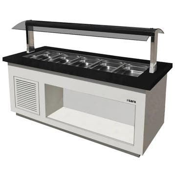 Verwarmd Buffet | PREMIUM LINE | Wit/Graniet | 6x 1/1 GN |, Verzenden, Nieuw in verpakking